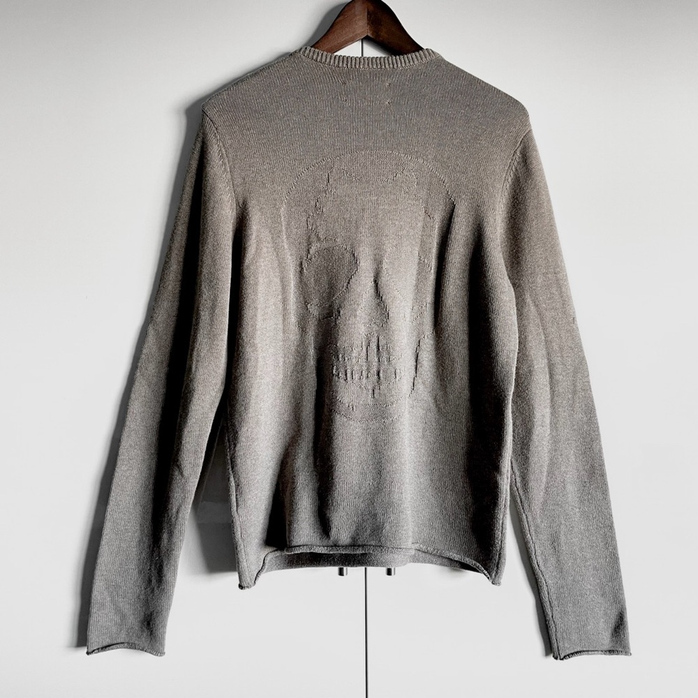Zadig & Voltaire Jeremy Bis Men’s Skeleton Skull Cotton-Cashmere Sweater M EUC